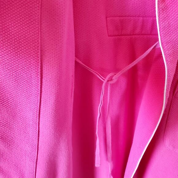 Lauren Ralph Lauren Robe Womens S Pink Waffle Weave Pockets Belt Bathrobe LRL - Picture 4 of 15
